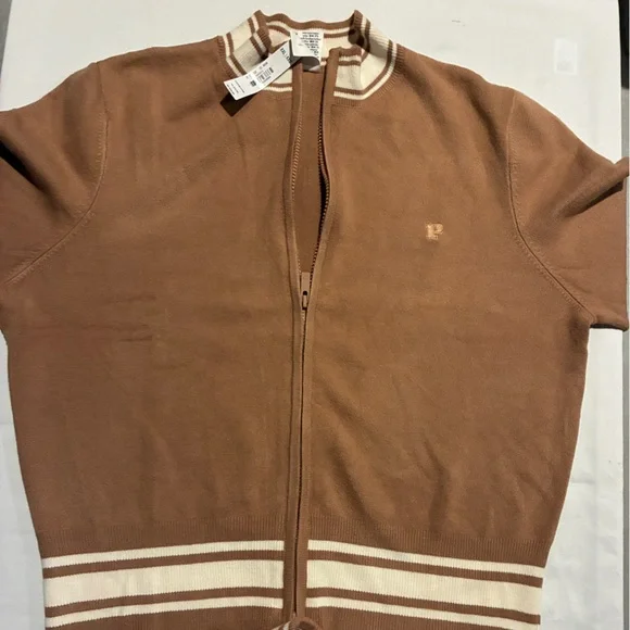 New Victoria’s Secret PINK Knit Jacket & Joggers (XXL) Sweater Set Logo NWT - Picture 4 of 4